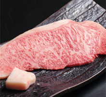 白老生产黑毛日本牛的牛腰肉
