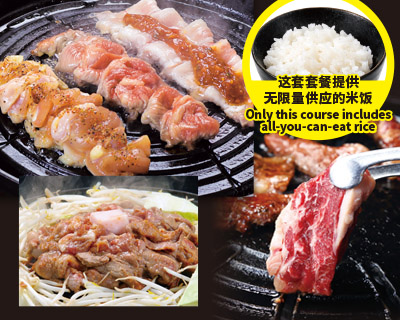 All-you-can-eat Five  kinds of roast meat